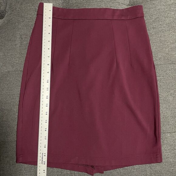 Mary Crafts‎ Burgundy Pencil Skirt Medium - Picture 8 of 9